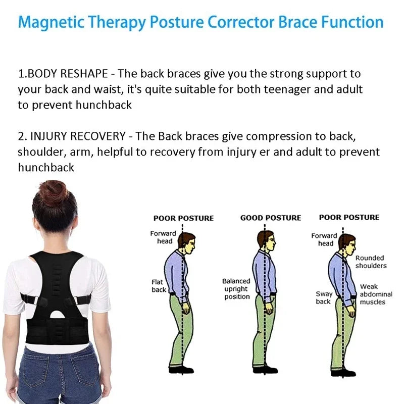 Magnetic Therapy Posture Corrector for Back Support