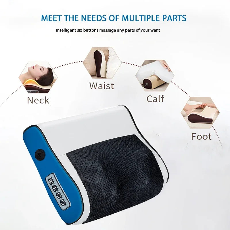 Neck and Shoulder Massager with Adjustable Heat – Deep Tissue Kneading for Home Relaxation