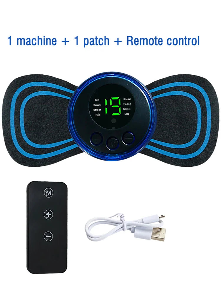 EMS Mini Massage Patch – Portable Electric Neck & Shoulder Pulse Massager