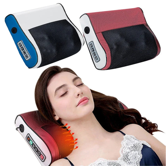 HOMEFISH Heated Neck & Shoulder Massager – Adjustable Kneading Tool
