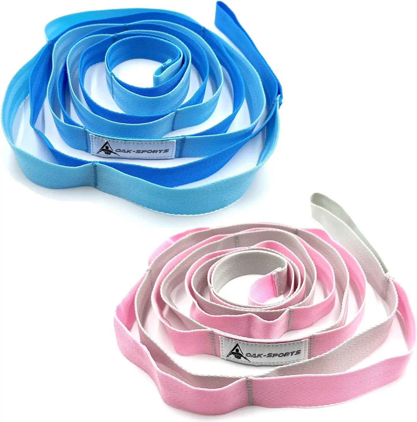 Non-Elastic Stretching Strap with Loops – Yoga & Physical Therapy Aid
