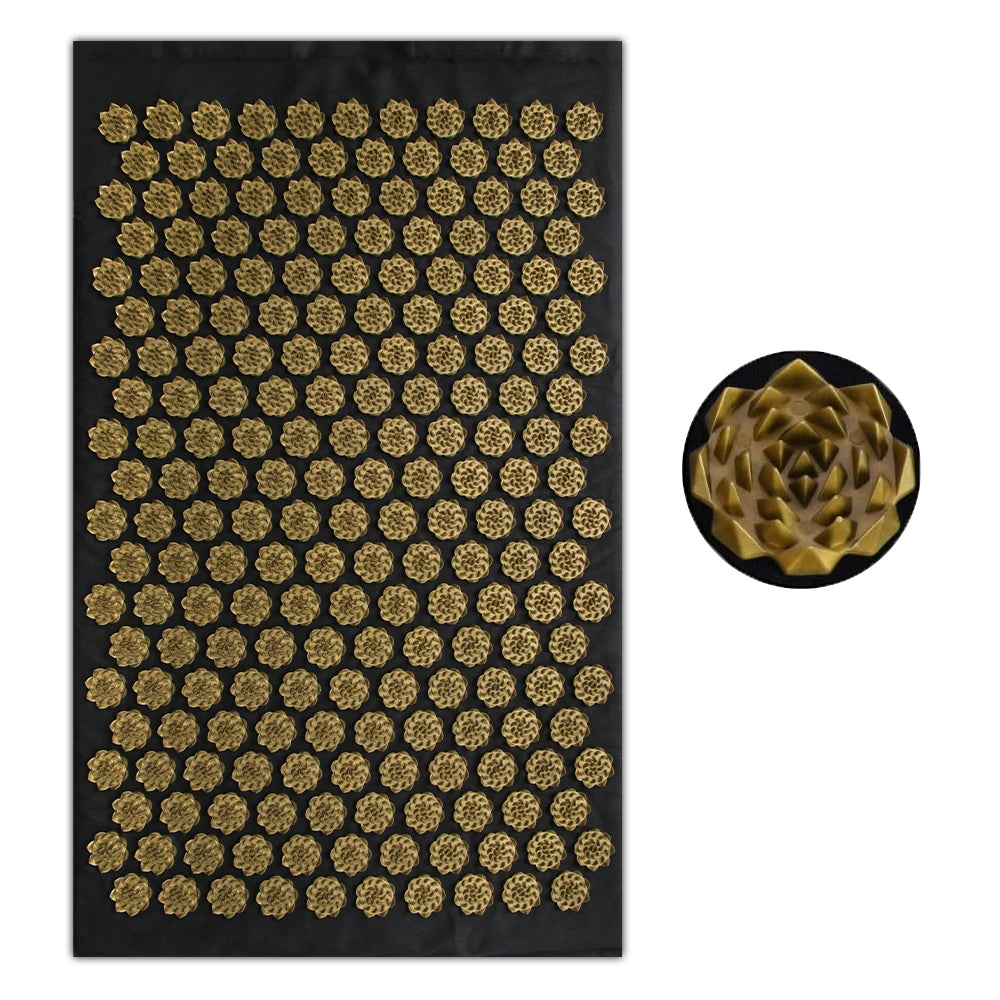 Pranamat Eco Lotus Spike Mat – Acupressure Massage Cushion for Neck, Back, and Foot Therapy