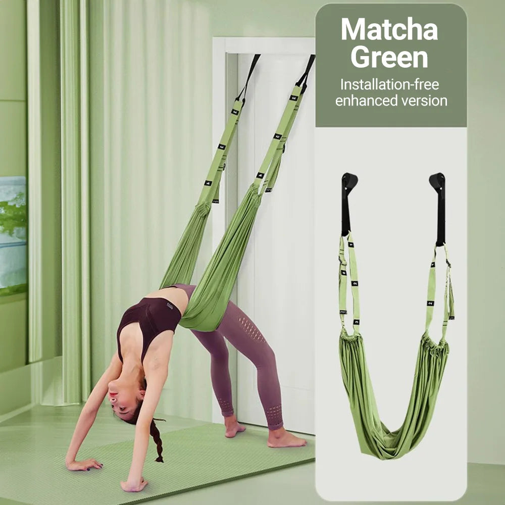 Aerial Yoga Strap – Adjustable Leg Split & Inversion Hammock Trainer
