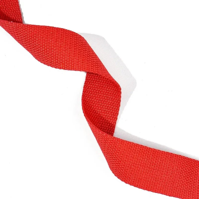 Adjustable Cotton Yoga Strap with D-Ring – 1.8m Stretch Band for Pilates & Flexibility