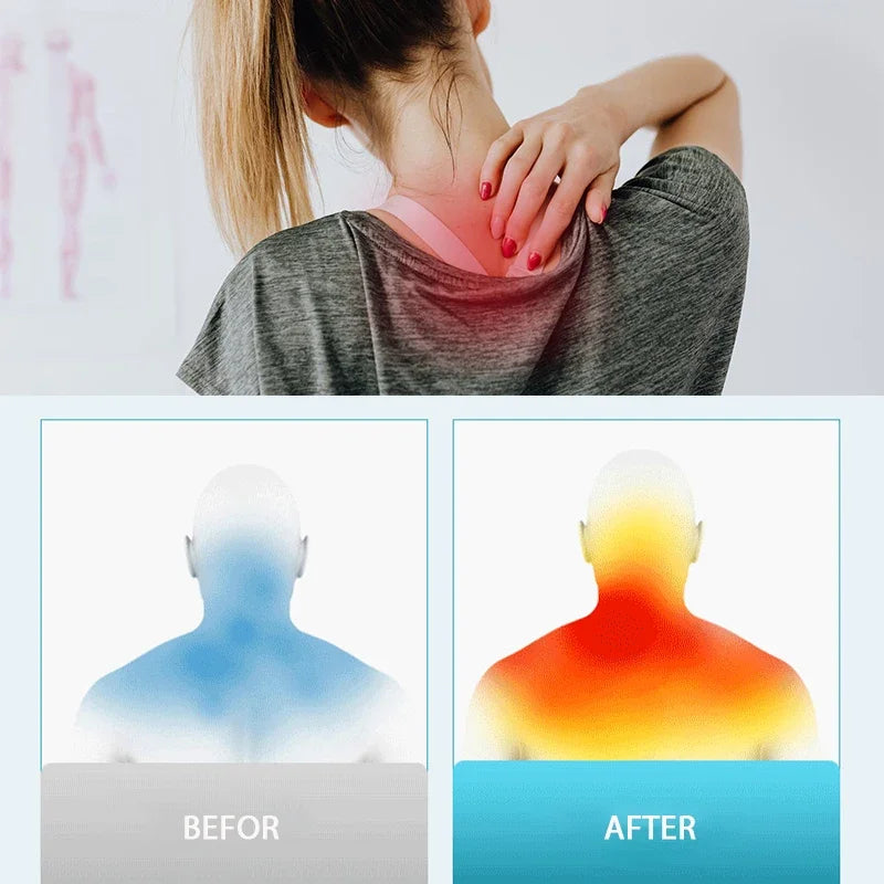 Neck and Shoulder Massager with Adjustable Heat – Deep Tissue Kneading for Home Relaxation