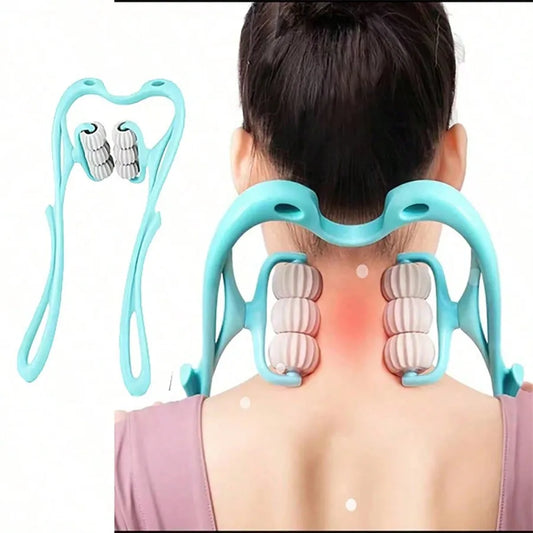 Portable Manual Neck Roller – Multi-Area Massage Tool for Neck, Back, Arms & Legs