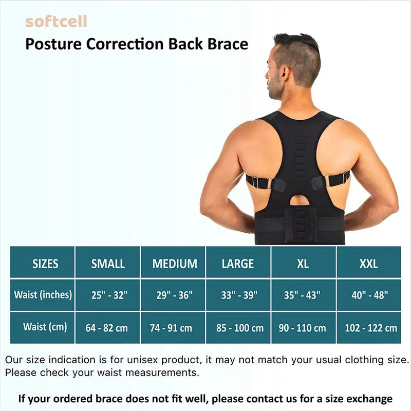 Magnetic Therapy Posture Corrector for Shoulder Support
