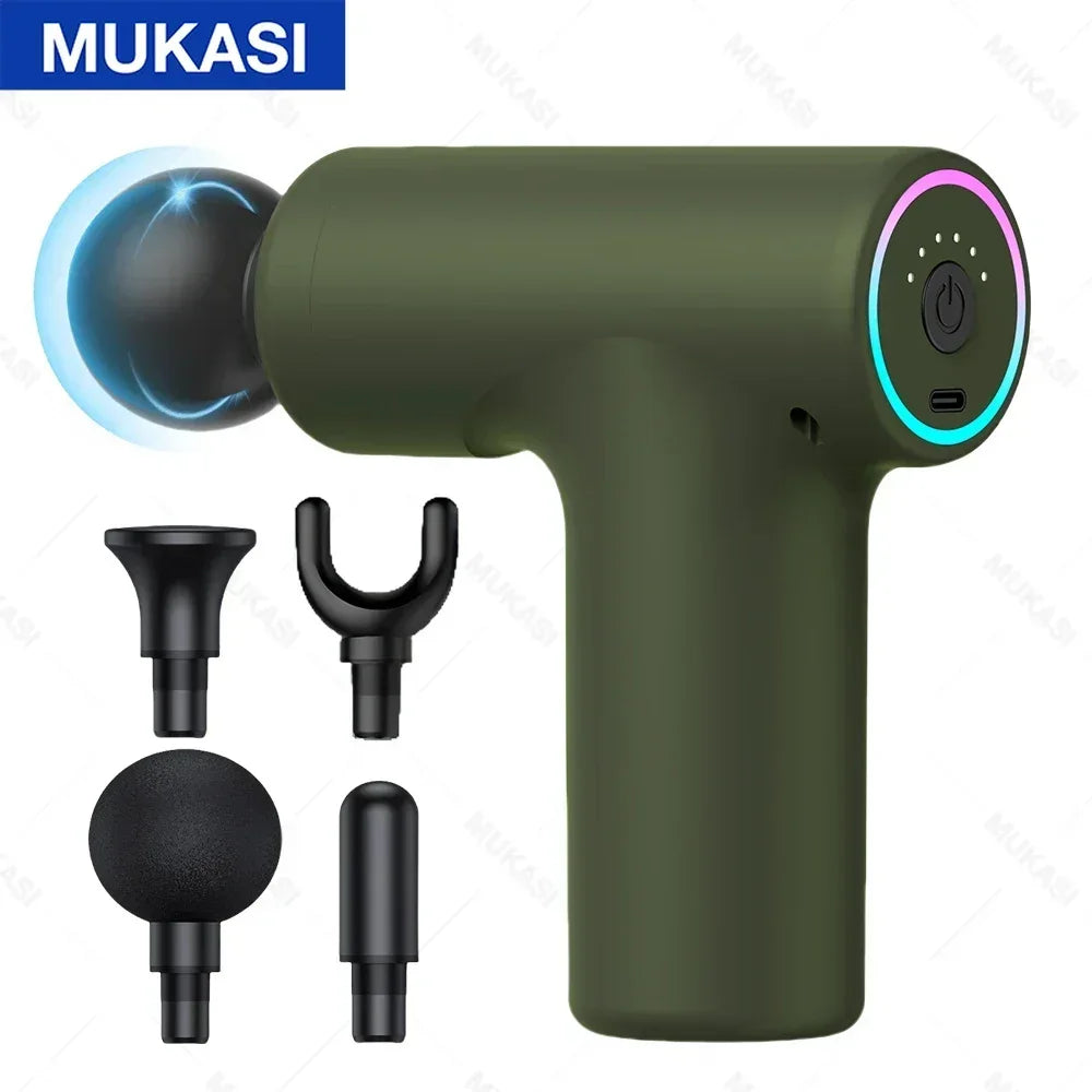 MUKASI Portable Massage Gun – Deep Tissue Relief, Adjustable Speeds