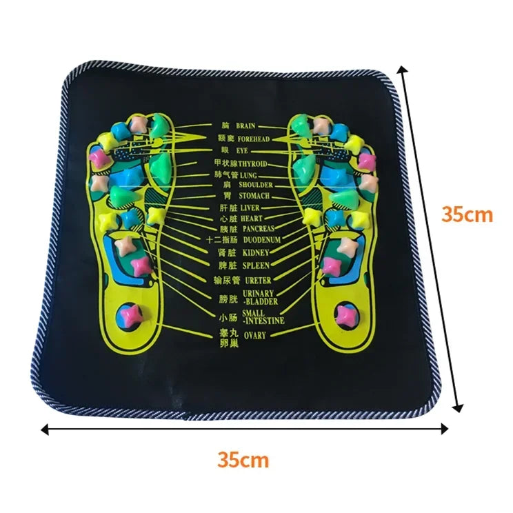 Massage Cushion | Simulation Cobblestone Foot and Leg Massage Mat | Pain Relief & Relaxation Acupressure Foot Massager