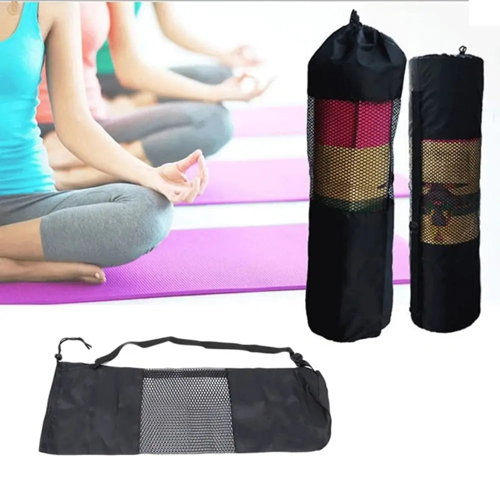 Breathable Mesh Yoga Mat Bag with Adjustable Strap – Lightweight & Durable
