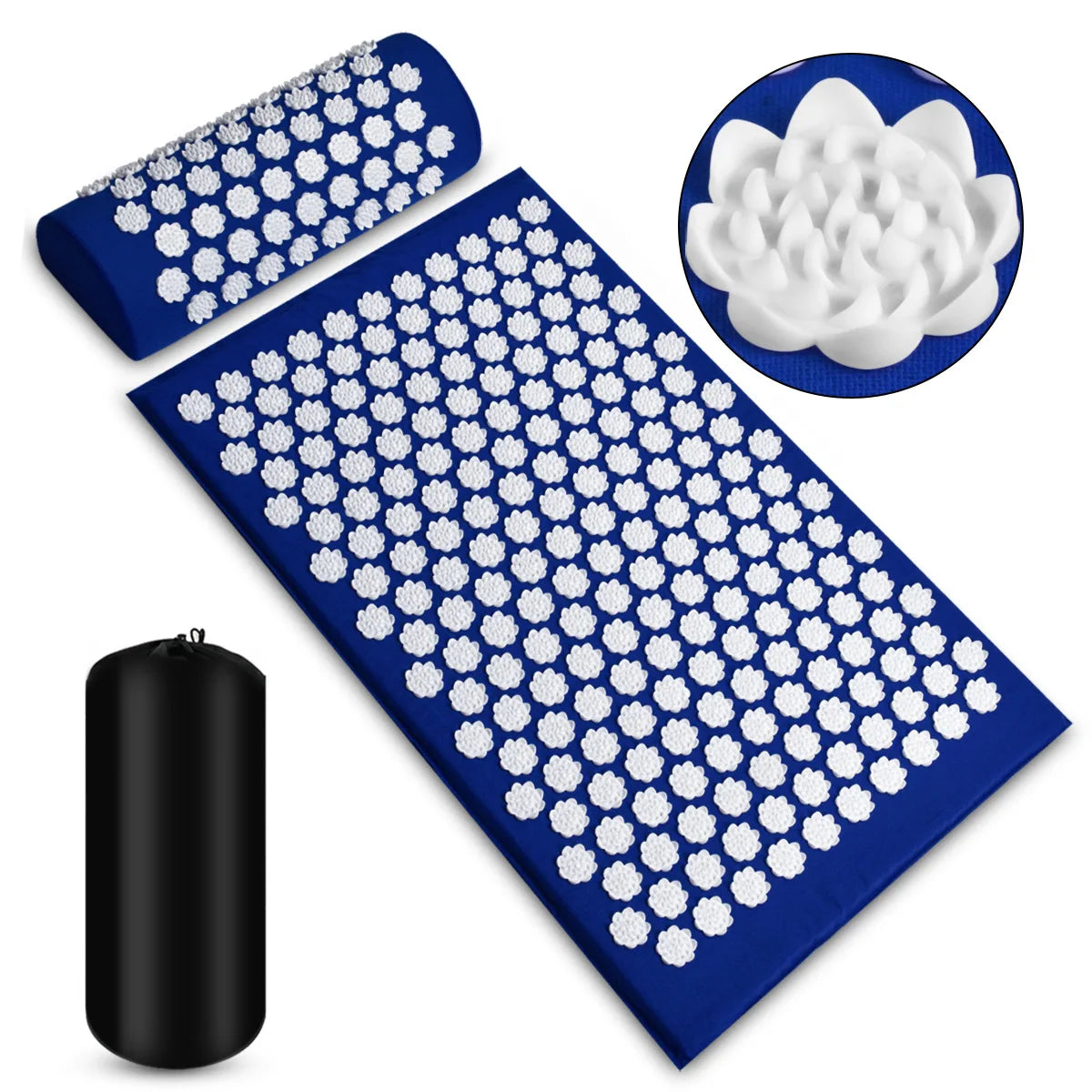 Massager Cushion | Shakti Mat Massage Yoga Mat | Acupressure Spike Mat for Stress and Back Pain Relief