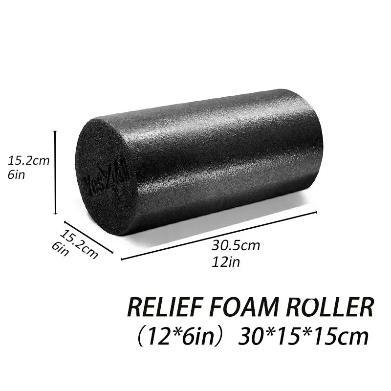 High-Density Foam Roller 12/18/24IN – Deep Tissue & Back Relief