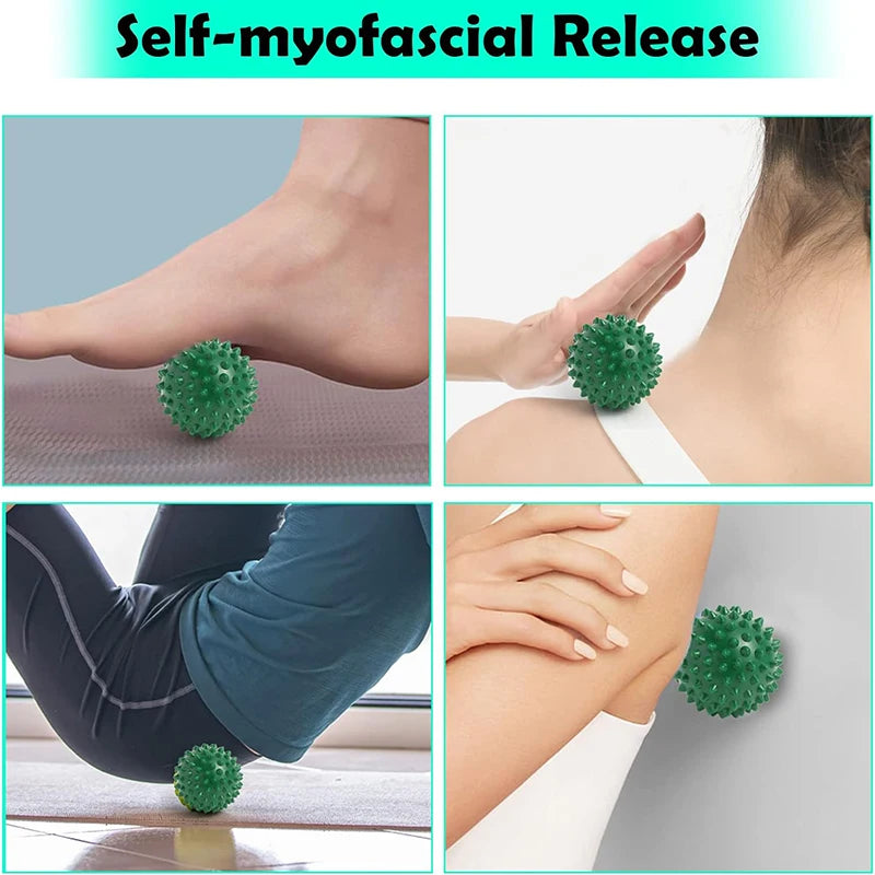 Foot Roller & Spiky Ball Set – Plantar Fasciitis & Neuropathy Relief