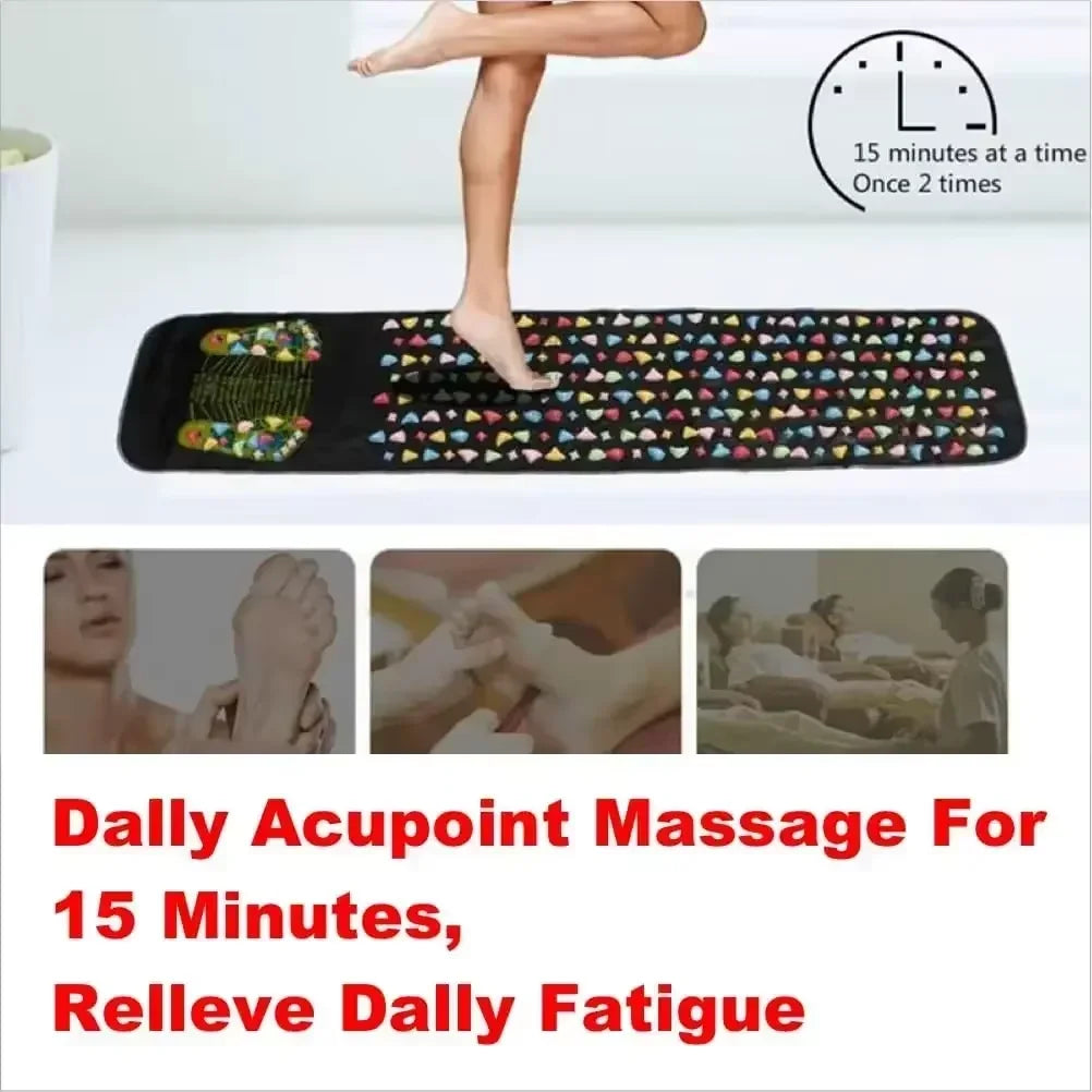 Fingerpressure Board Foot Massage Pad | Acupoint Mat for Nerve Relaxation, Muscle Ache Relief, and Tiredness Recovery