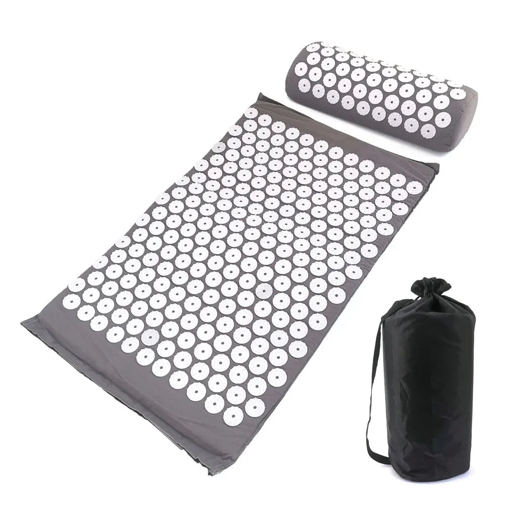 Acupressure Massage Mat and Pillow Set – Relieve Stress, Back Pain, Improve Circulation