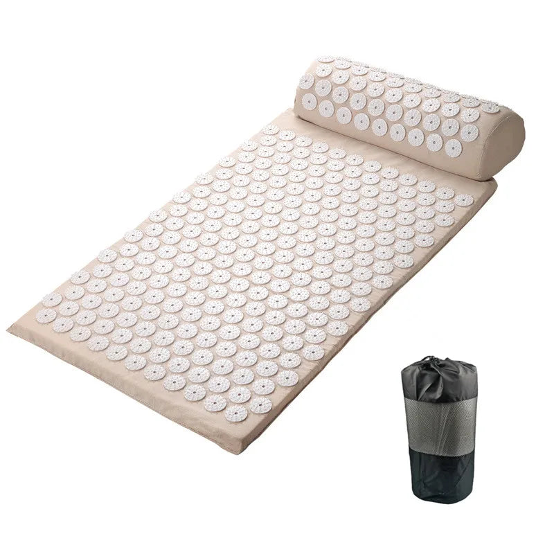 Massager Cushion | Shakti Mat Massage Yoga Mat | Acupressure Spike Mat for Stress and Back Pain Relief