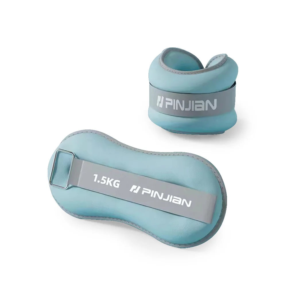 2PCS Soft Sand Ankle Weights – Adjustable for Fitness & Yoga