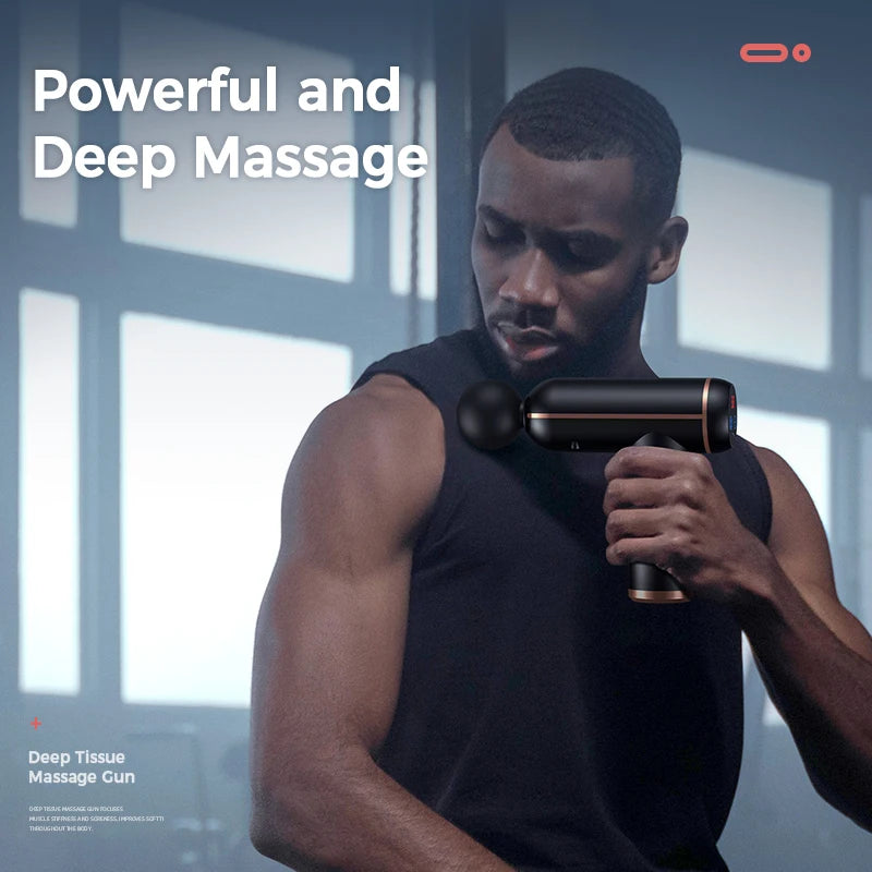 MUKASI Portable Massage Gun – 32 Speeds, Deep Tissue Pain Relief