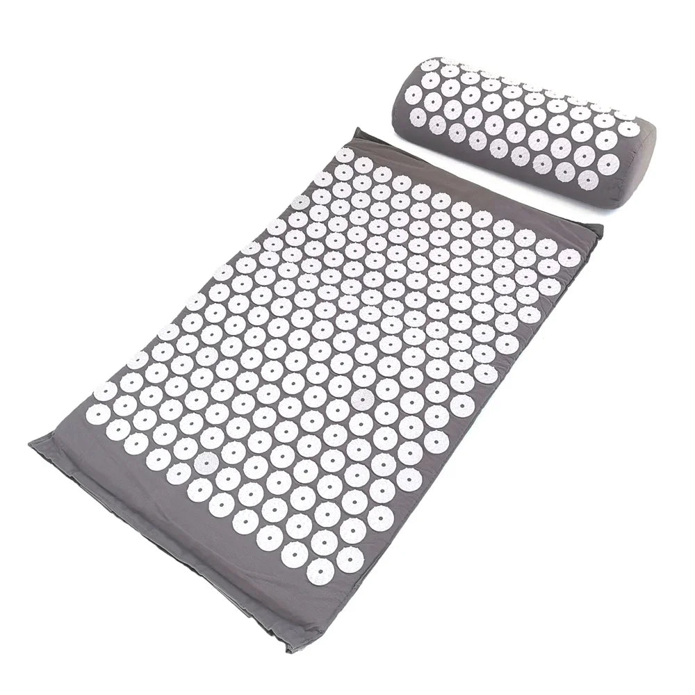 Acupressure Massage Mat and Pillow Set – Relieve Stress, Back Pain, Improve Circulation