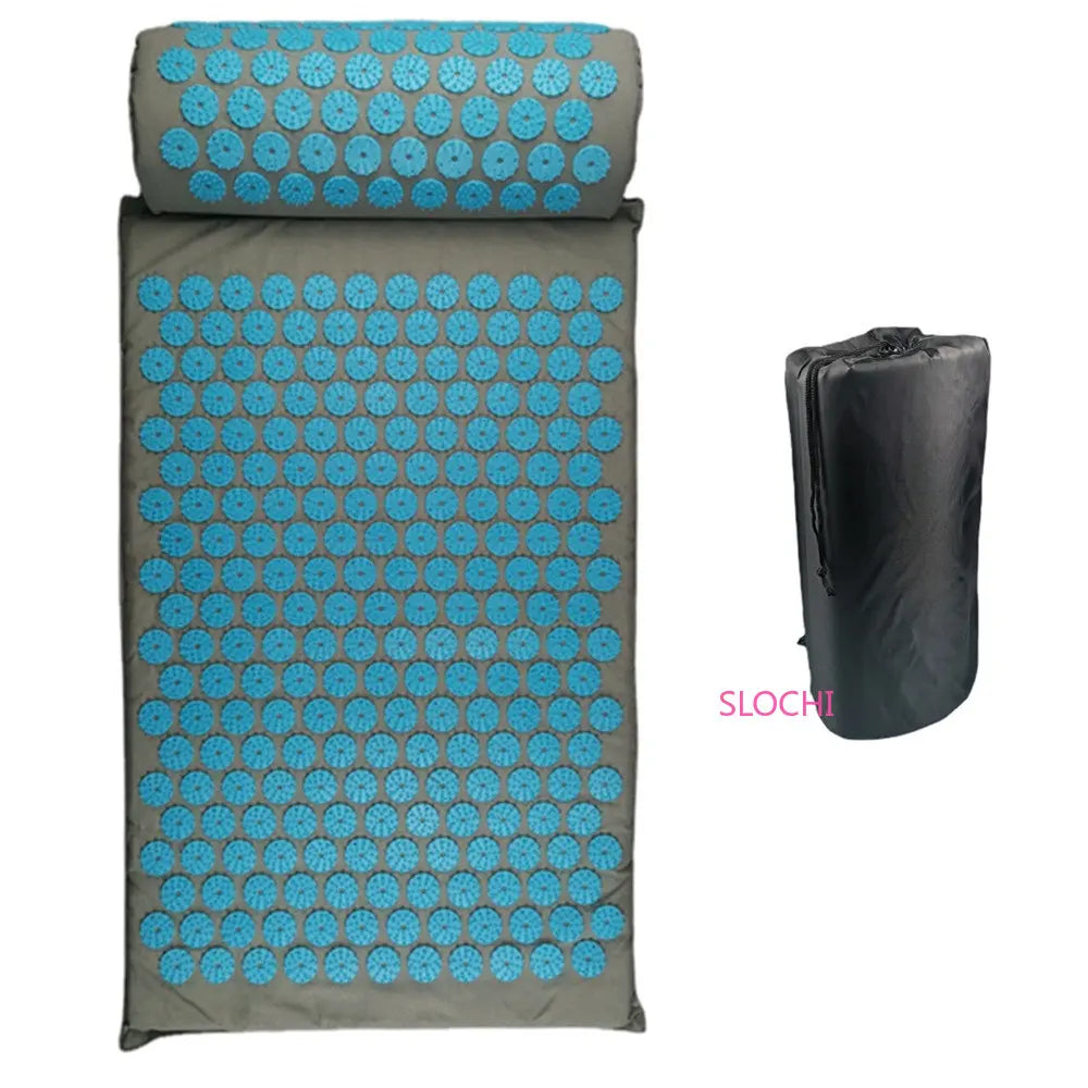 Massager Cushion | Shakti Mat Massage Yoga Mat | Acupressure Spike Mat for Stress and Back Pain Relief