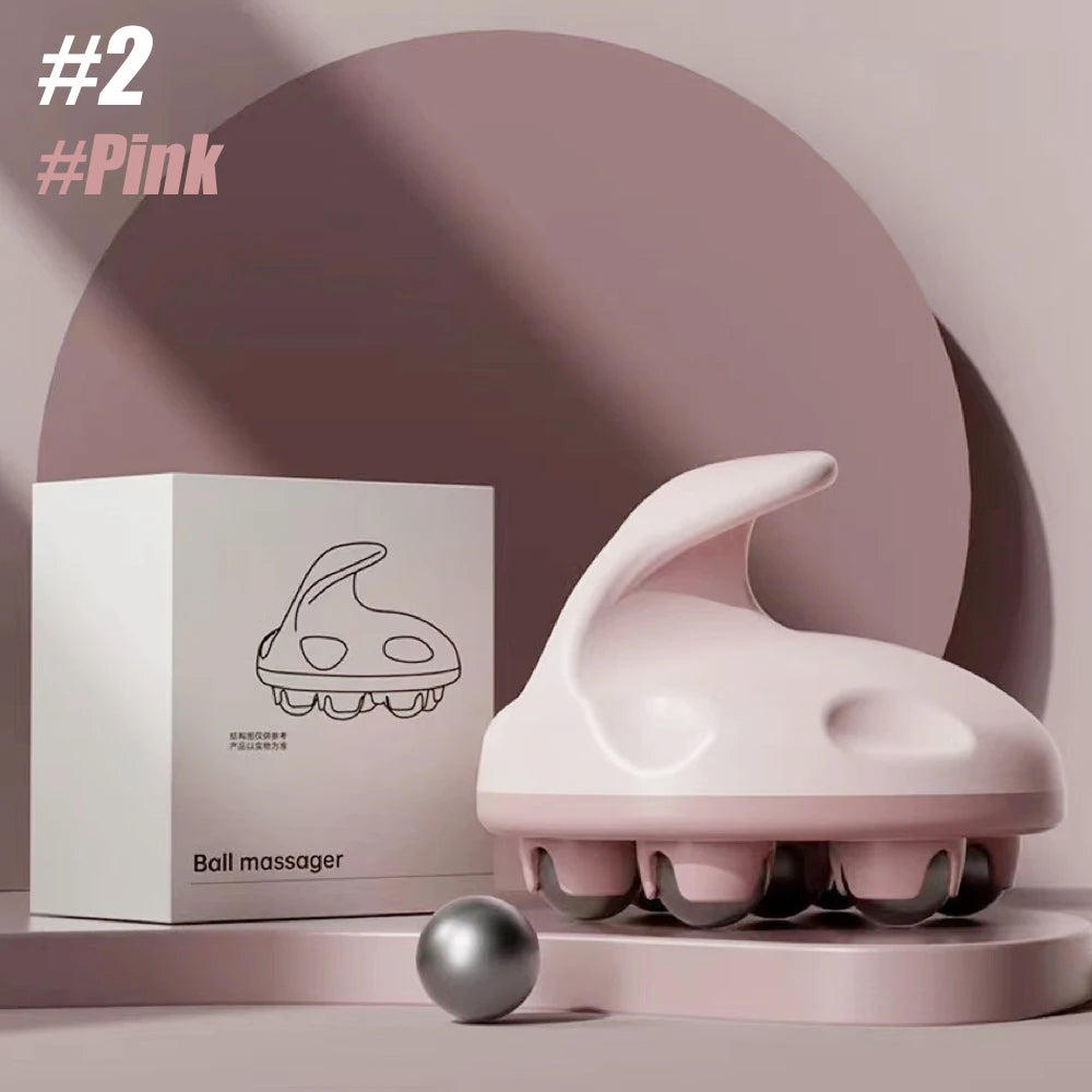 7-Roller Handheld Massager for Deep Tissue & Cellulite Relief