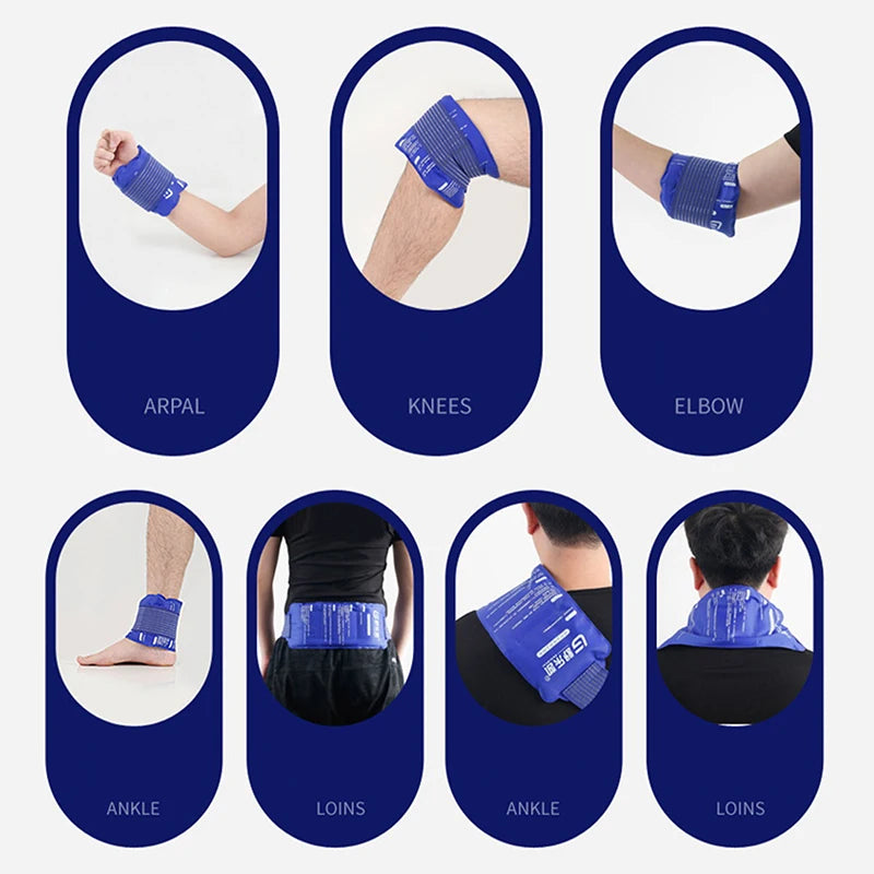Reusable Gel Ice-Cold Pack – Soft Hot and Cold Therapy Wrap for Pain Relief