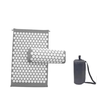 Acupressure Mat and Pillow Set – Relieve Stress, Back Pain, Muscle Relaxation for Yoga and Acupuncture Therapy
