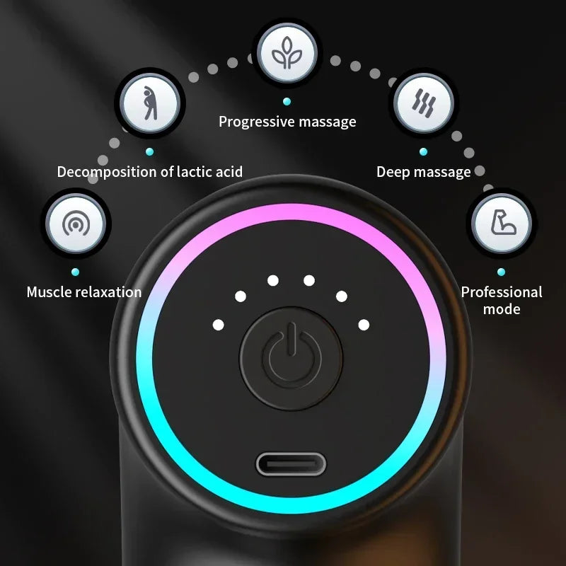 MUKASI Portable Massage Gun – Deep Tissue Relief, Adjustable Speeds