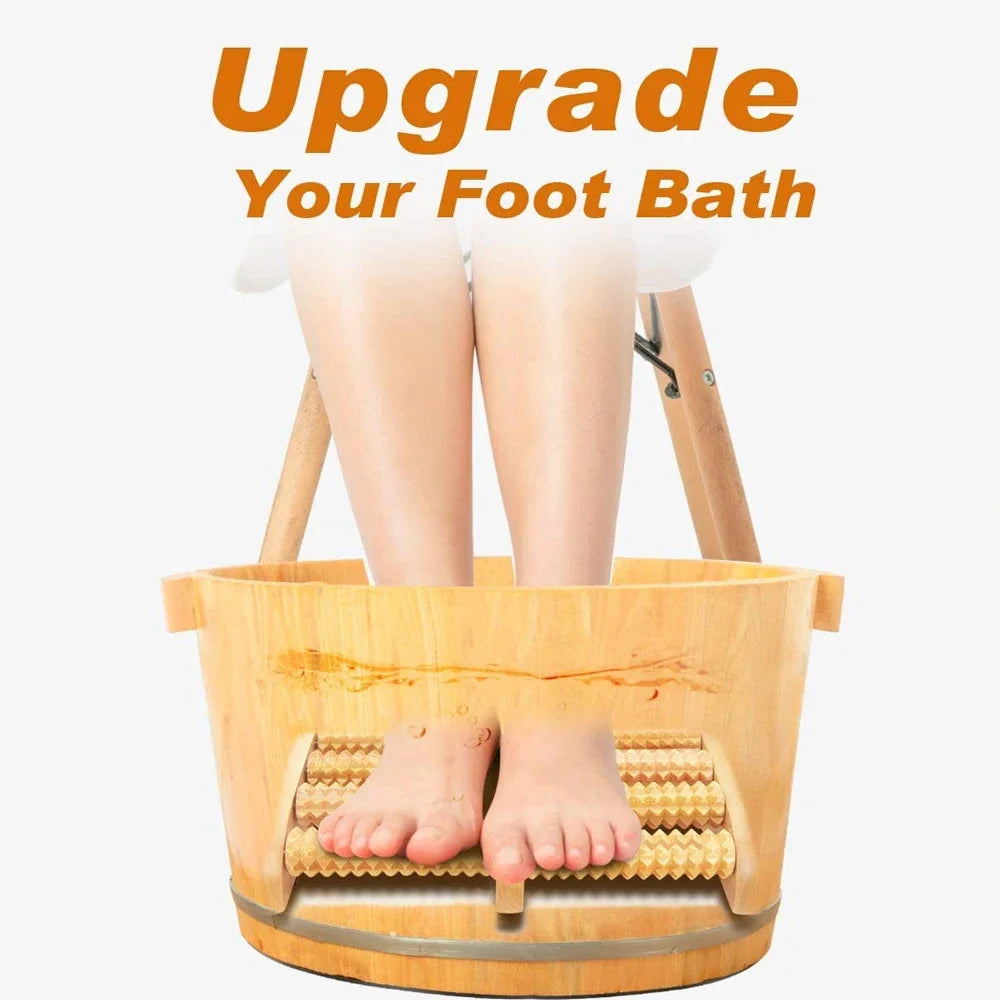 Wooden Foot Massage Roller – Plantar Fasciitis & Pain Relief Tool