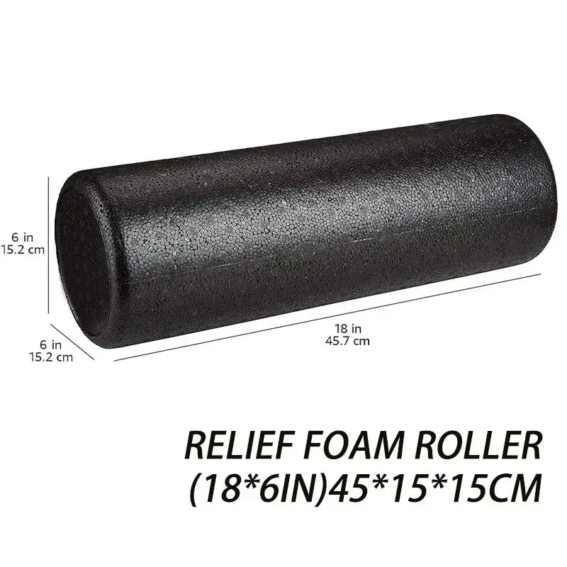 High-Density Foam Roller 12/18/24IN – Deep Tissue & Back Relief