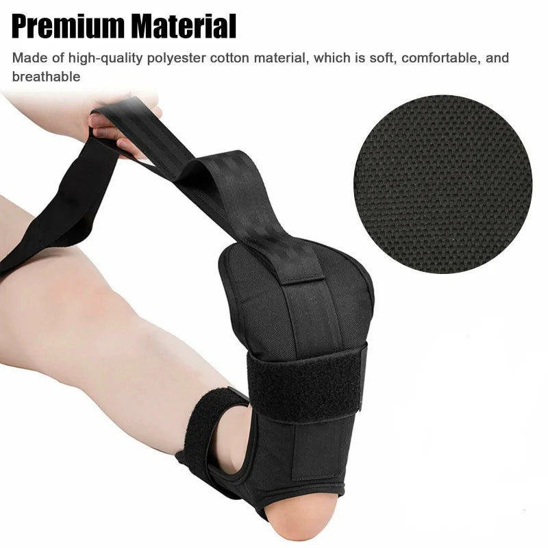 115cm Yoga Stretch Strap – Flexibility & Rehab Belt with Loops