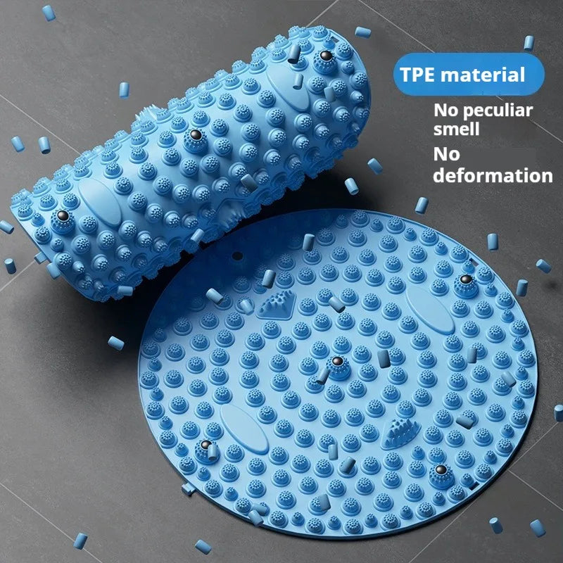 Foot Massage Acupressure Mat | Muscle Relaxation, Acupuncture Mat for Pilates, Yoga, and Fitness | Round Foot Training Mat