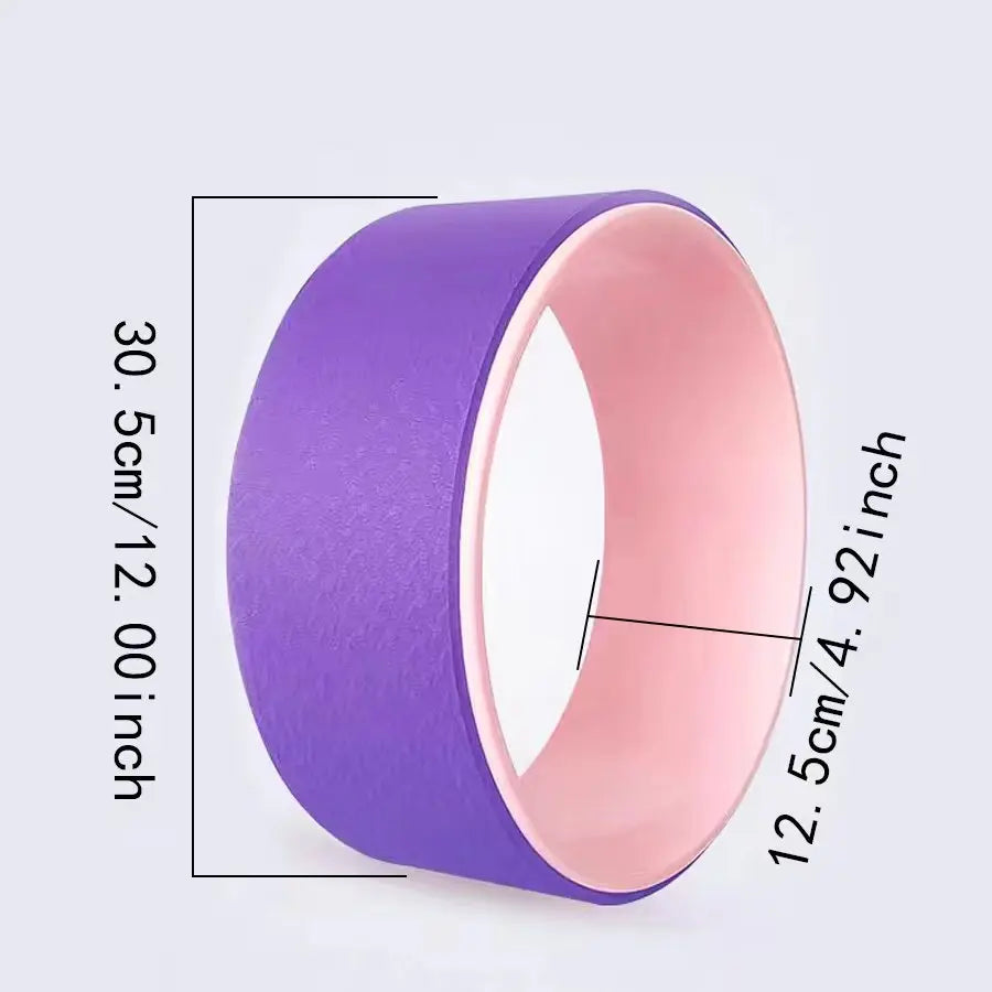 Yoga Wheel for Back Stretching & Spine Alignment – Durable Support