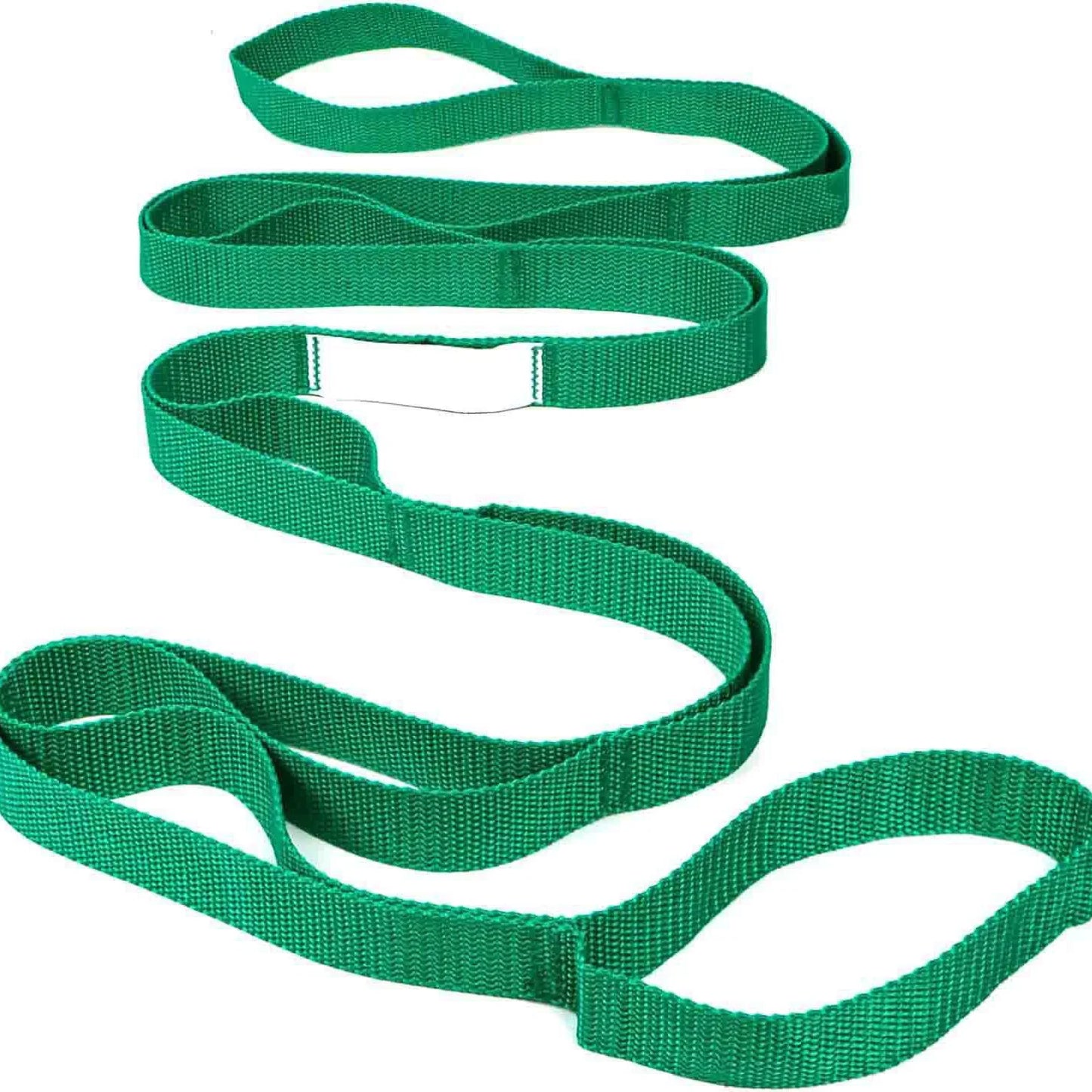 Stretch Out Strap with 10 Loops & Guide – Flexibility & Rehab Tool (USA Made)