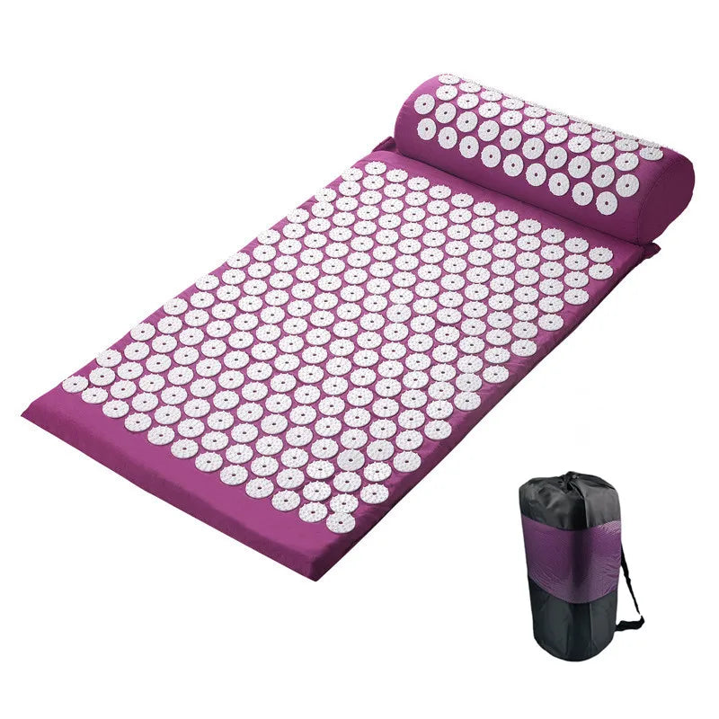 Massager Cushion | Shakti Mat Massage Yoga Mat | Acupressure Spike Mat for Stress and Back Pain Relief
