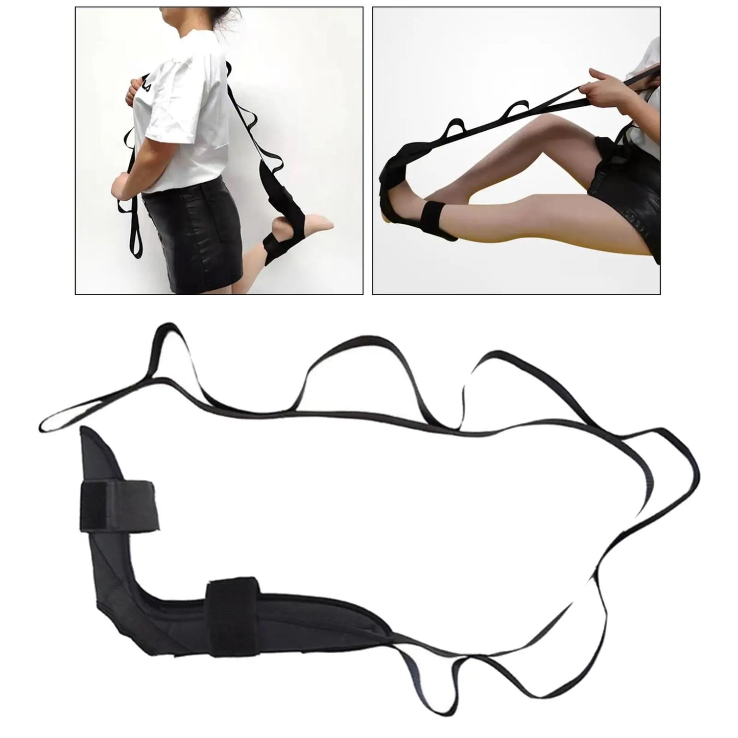 155cm Yoga Stretch Strap – Ankle, Calf & Foot Flexibility Band