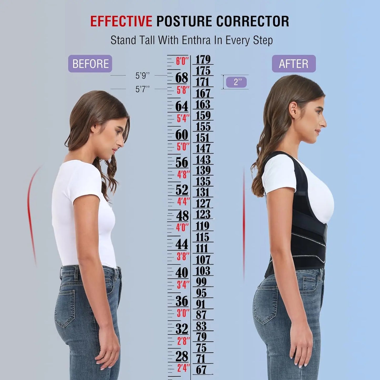 Adjustable Shoulder Posture Brace for Back Support