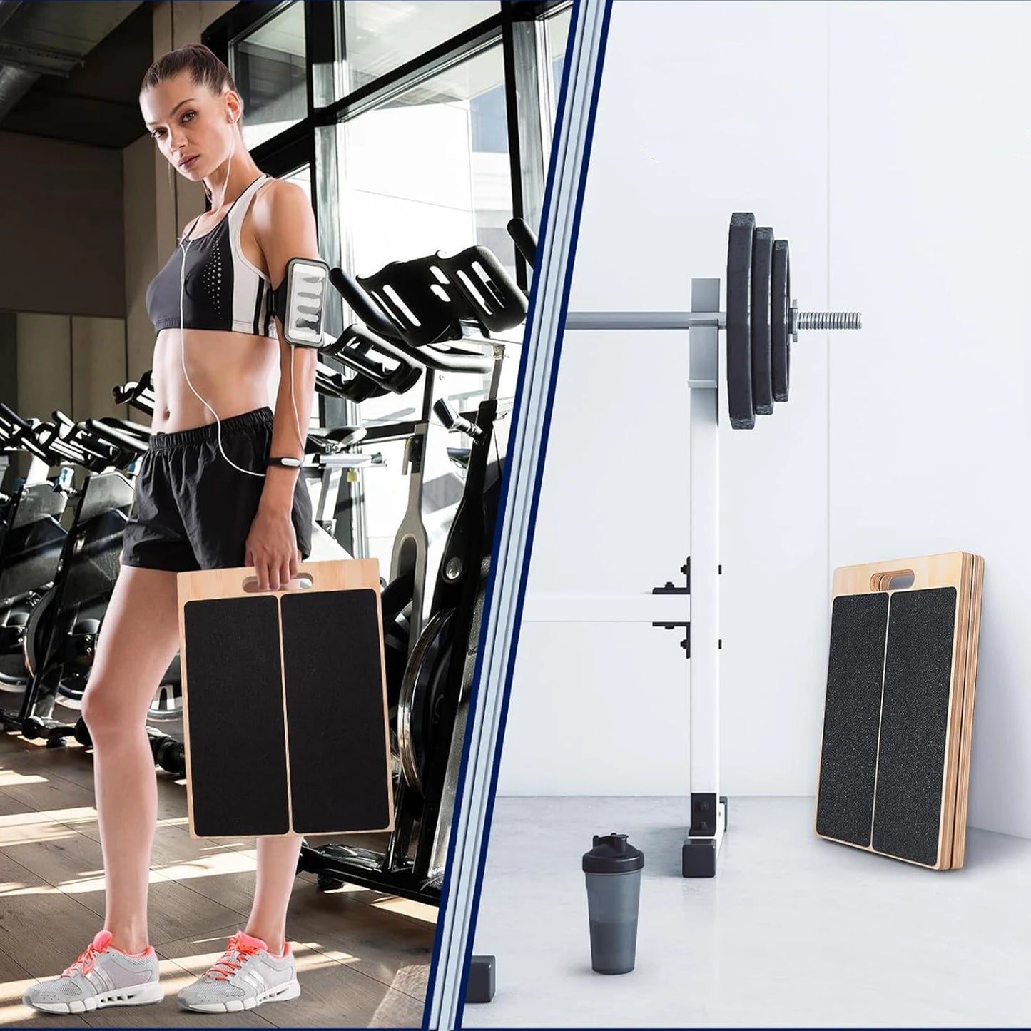 Adjustable Wooden Slant Board – Calf Stretch & Squat Wedge for Rehab & Fitness
