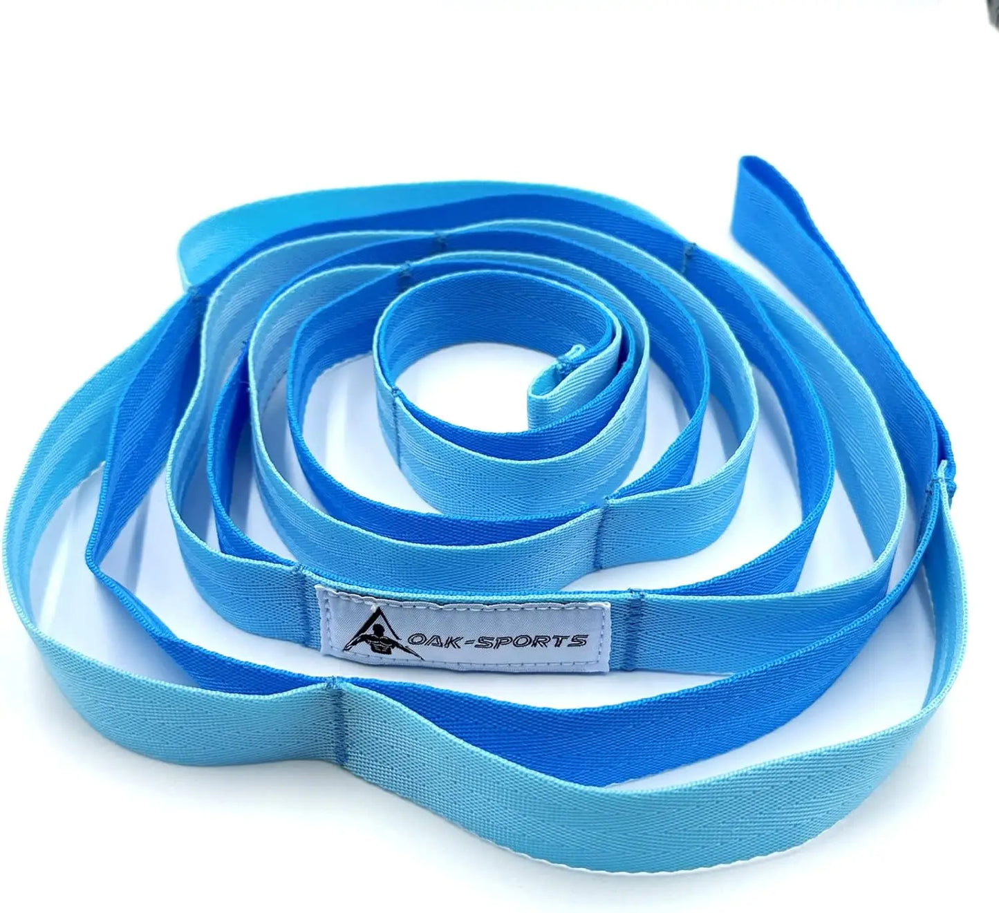 Non-Elastic Stretching Strap with Loops – Yoga & Physical Therapy Aid