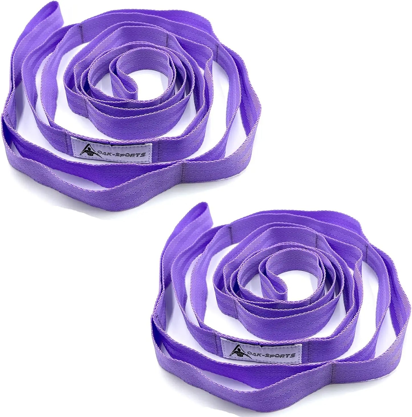 Non-Elastic Stretching Strap with Loops – Yoga & Physical Therapy Aid