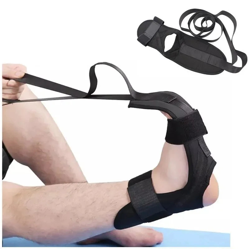 115cm Yoga Stretch Strap – Flexibility & Rehab Belt with Loops