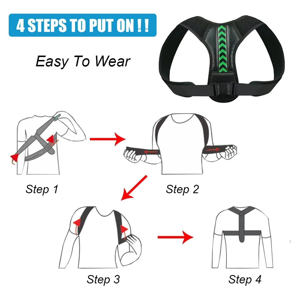 Anti-Camel Adjustable Posture Corrector Belt