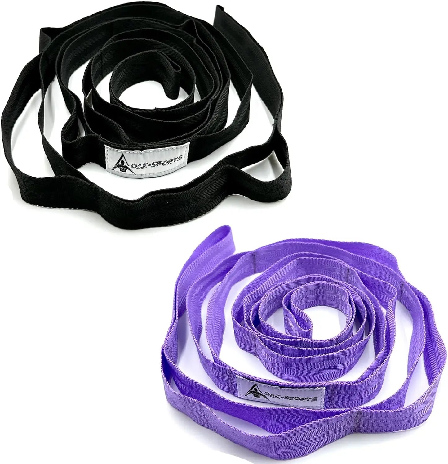 Non-Elastic Stretching Strap with Loops – Yoga & Physical Therapy Aid