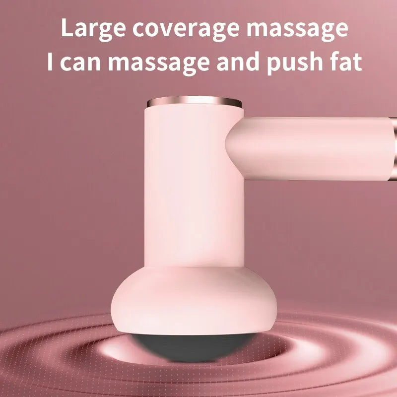 Wireless Handheld Massage Gun – 5 Heads, 6-Speed Body Fat & Muscle Relief