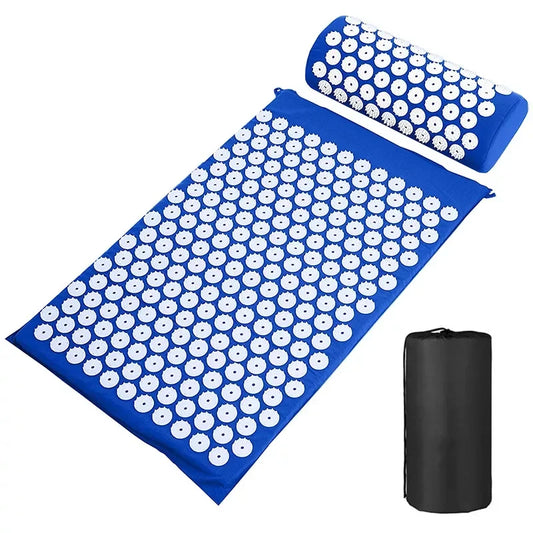 Acupressure Mat and Pillow Set for Neck, Back, and Foot Pain Relief – Eco-Friendly Massage Cushion