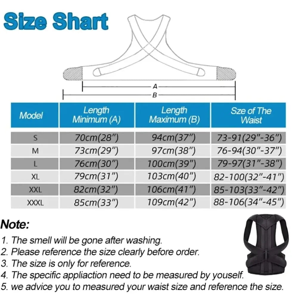 Adjustable Back Posture Corrector for Pain Relief