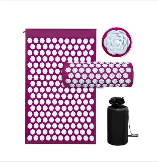 Pranamat Eco Lotus Spike Mat – Acupressure Massage Cushion for Neck, Back, and Foot Therapy