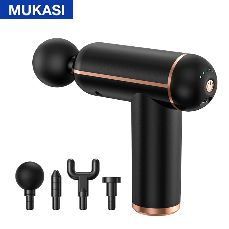 MUKASI Portable Massage Gun – 32 Speeds, Deep Tissue Pain Relief