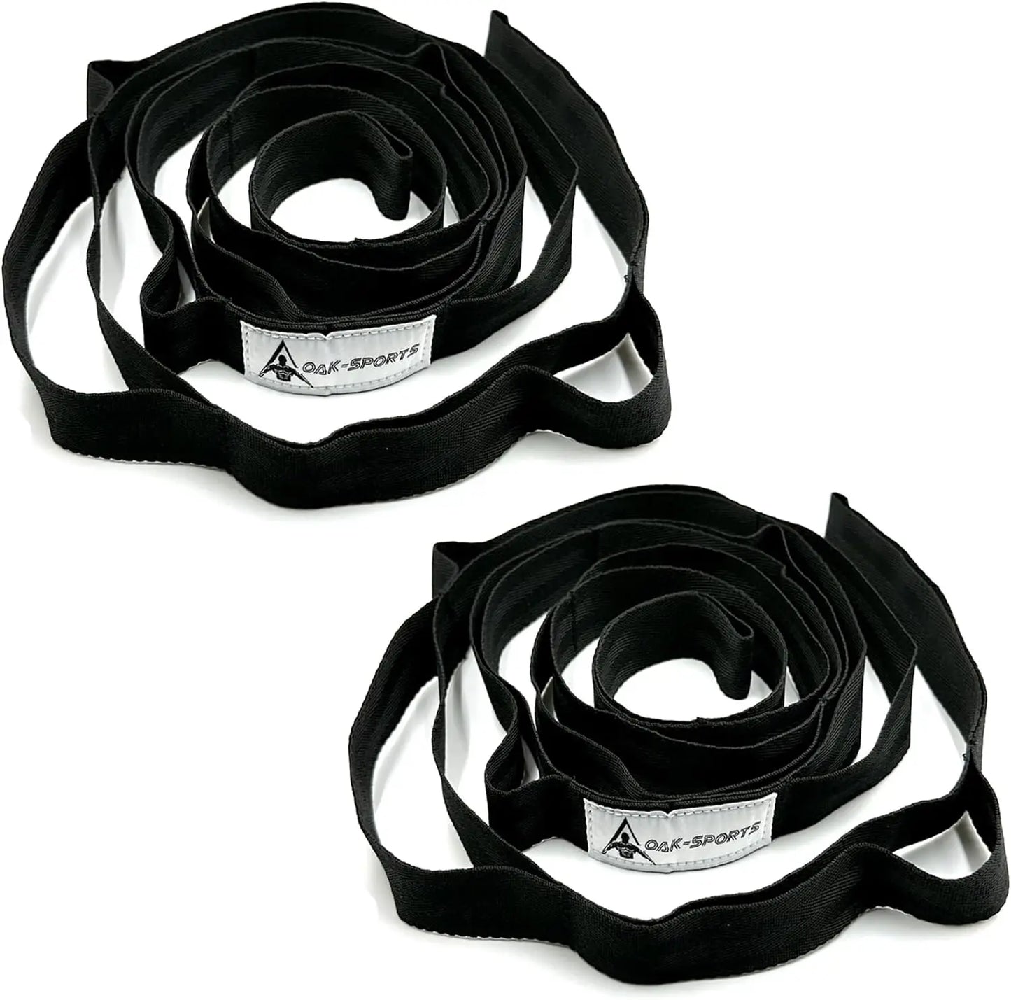 Non-Elastic Stretching Strap with Loops – Yoga & Physical Therapy Aid