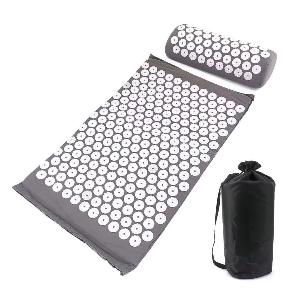 Acupressure Massage Mat and Pillow Set – Relieve Stress, Back Pain, Improve Circulation